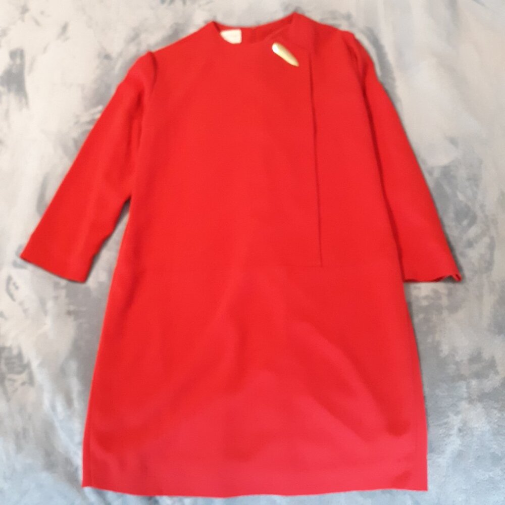 Evan-Picone red dress